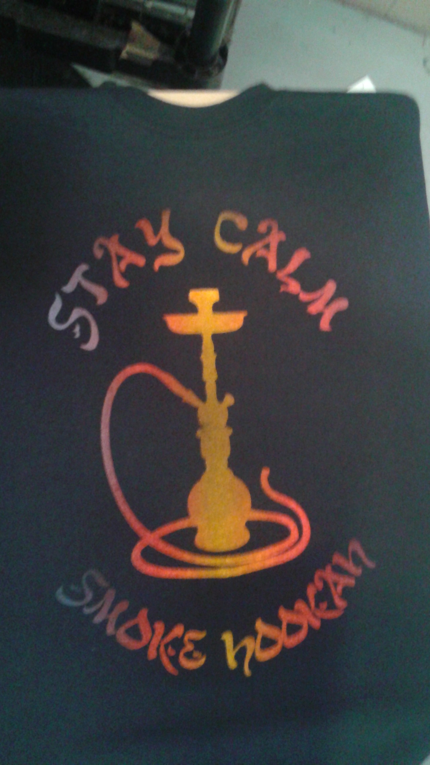 Stay Calm, Smoke Hookah (Black)