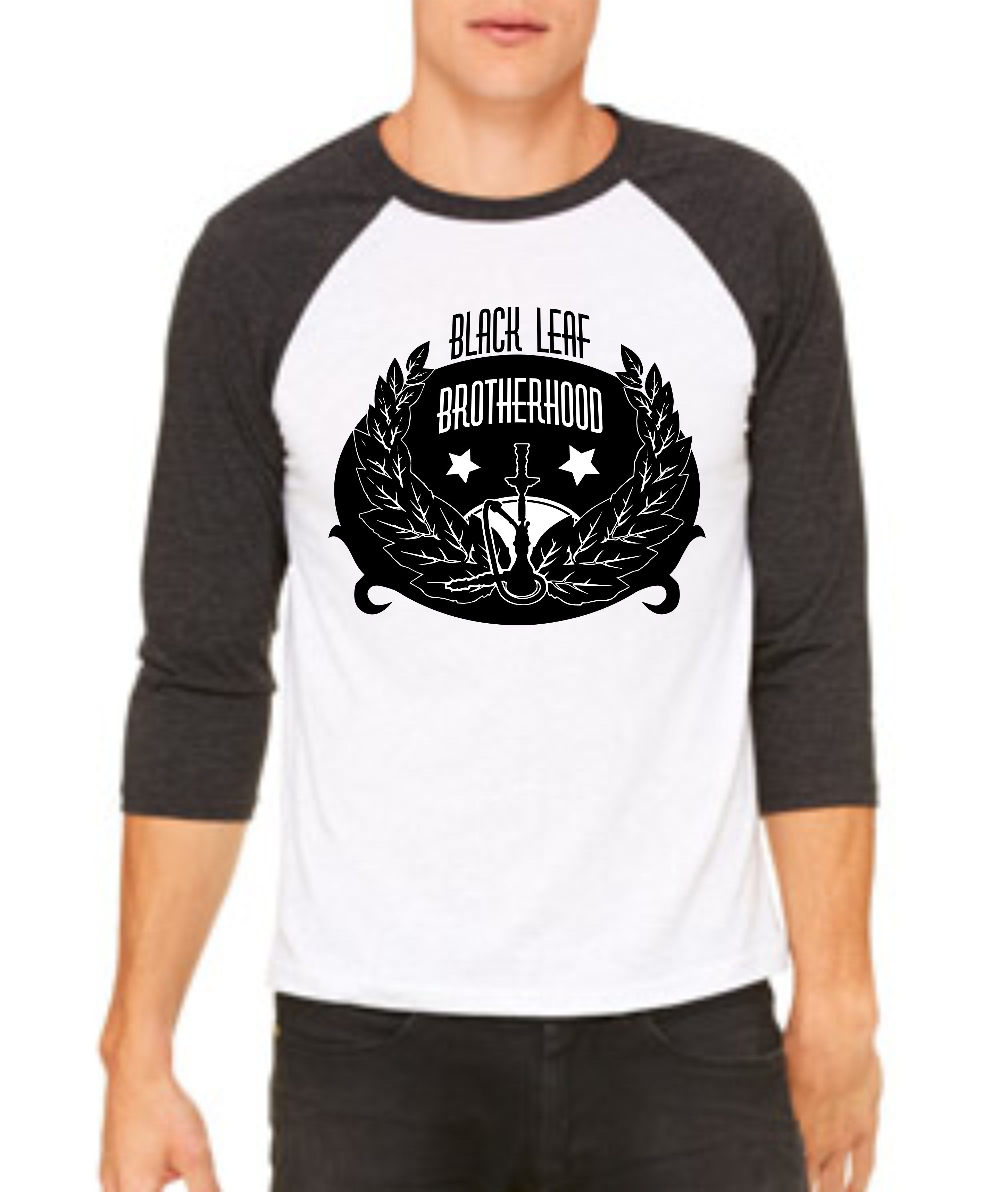 Blackleaf Brotherhood (Black Raglan) Sizes S-XL